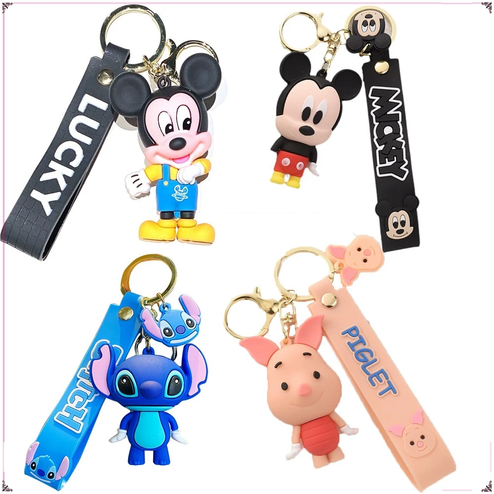 

Cartoon Mickey Minnie Keychain Exquisite and Fashionable Backpack Pendant Keyrings Car Key Chains Accessories Kids Hobbies Gifts