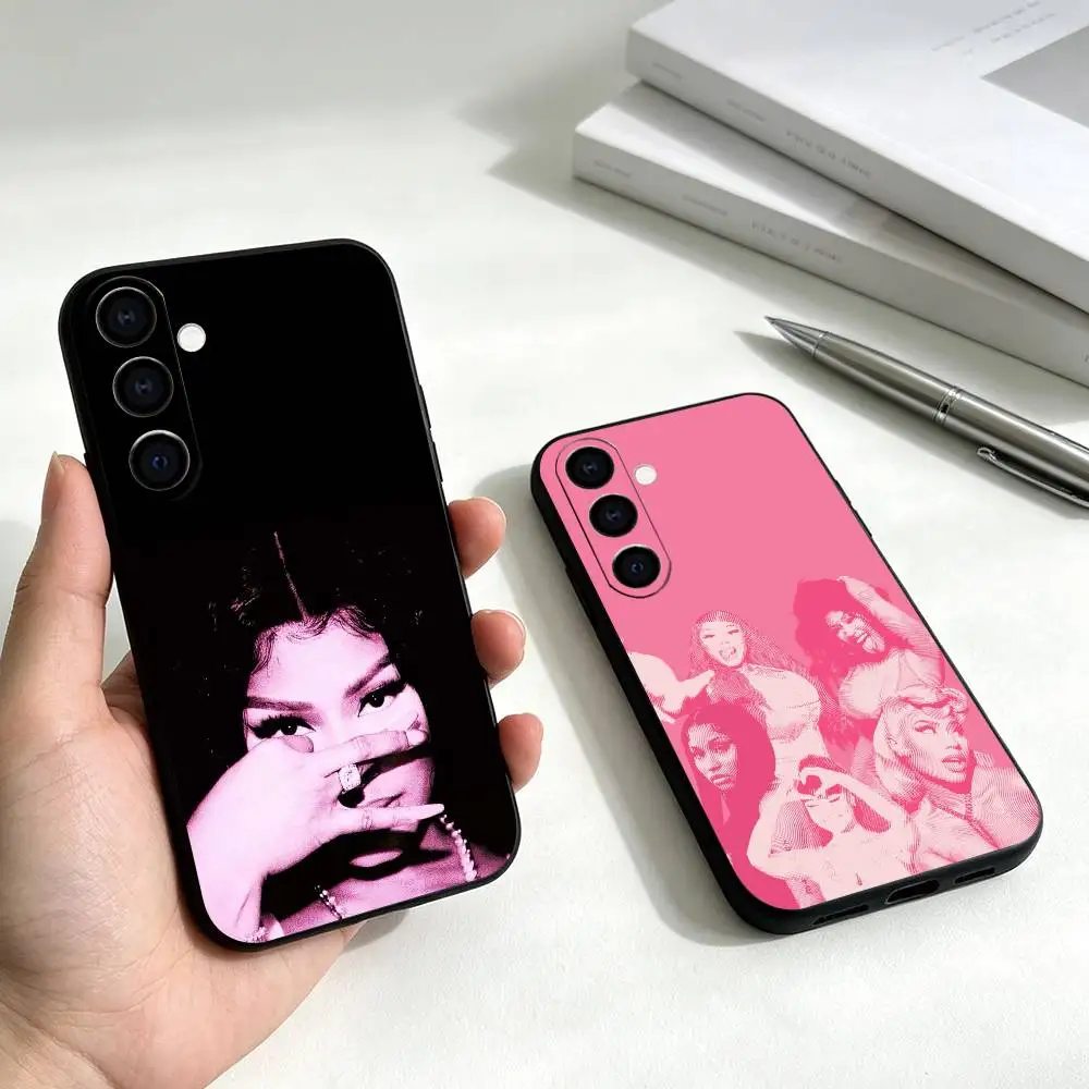 Rapper Nicki Minaj Phone Case For Samsung Galaxy A73,A72,A71,A70,A53,A52,A51,Soft Silicone Black Cover Gift