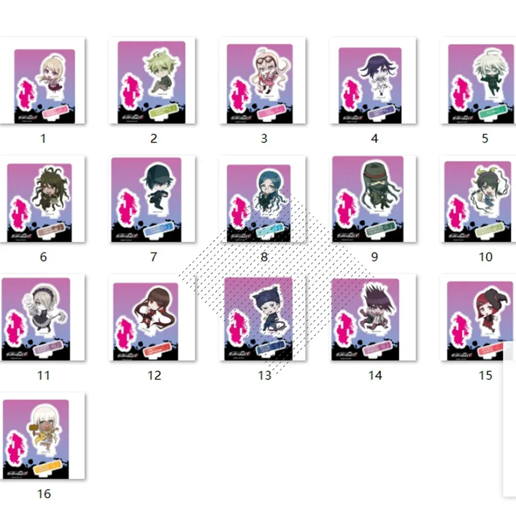 Game Akamatsu Kaede Ouma Kokichi Toujyou Kirumi Shinguuji Korekiyo Acrylic Stand Doll Mini Figure Model Cosplay Toy Gift