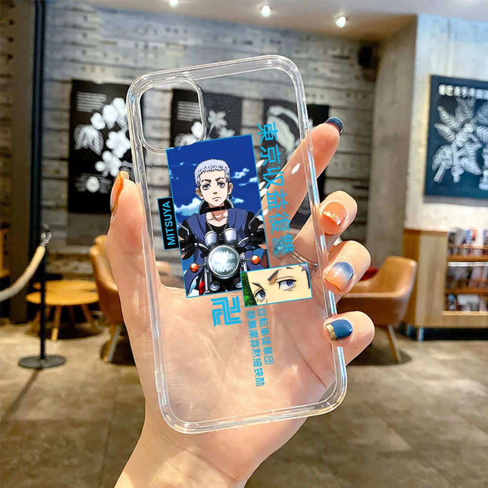 anime Tokyo Revengers Clear Transparent phone case for iPhone 11 12 13 mini pro XS MAX 8 7 6 6S Plus X SE XR