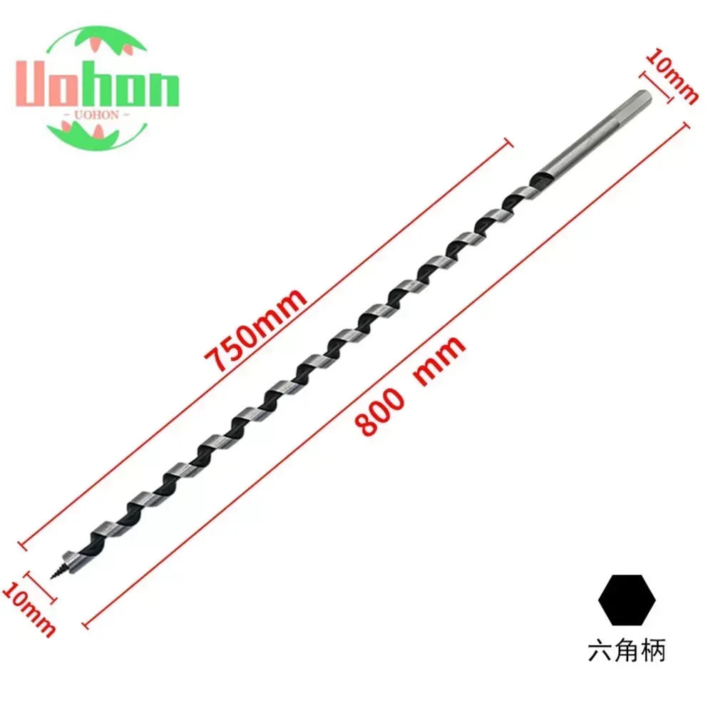 

800mm 10-25mm Extra Long Hex Shank Brad Point Drill SDS Auger Drill Bit Spiral Wood Drilling Drill Bits Kit