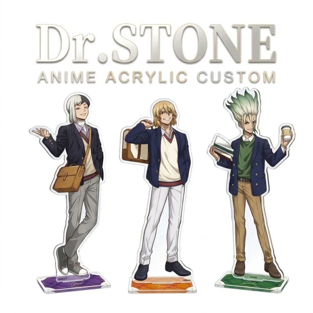 Anime Dr Stone 2026 New Acrylic Stand Keychain Senku Gen Tsukasa Custom Character Merch