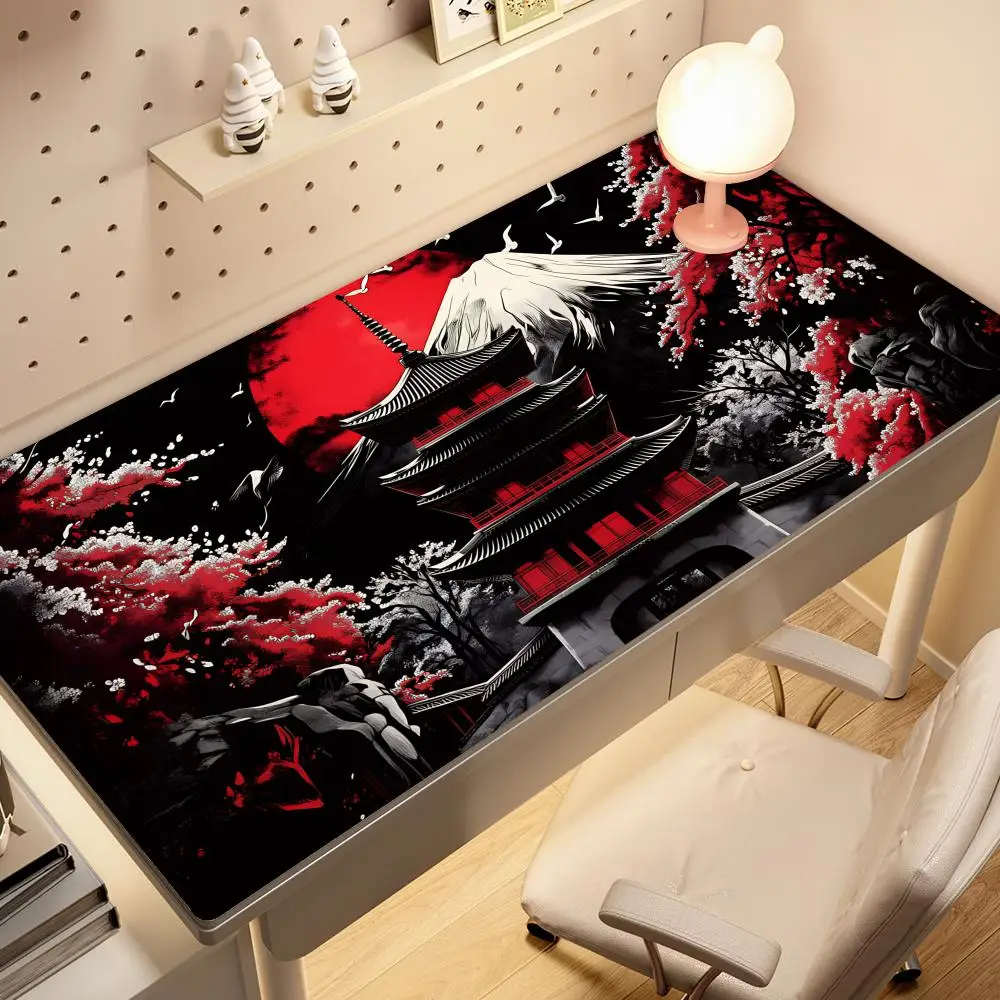 

HYBXAXC Japanese scenery Mouse Pad Computer New MousePads Keyboard Mat Gamer Soft Carpet Table Mats Desktop Long Mouse Pad