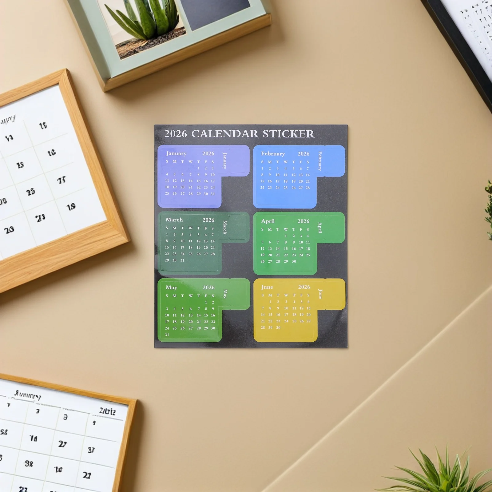 

1 set Monthly Planner Color-Coded Sticky Labels for Diaries Journals Adhesive Calendar Markers 2026 Organizer Page Marker