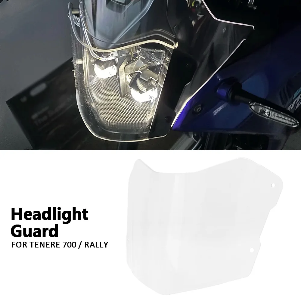 

For Yamaha Tenere 700 T7 T700 Tenere700 Rally 2025 Motorcycle Accessories Headlight Guard Protector Acrylic Cover Protection