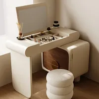 Organizer White Vanity Tables Mirror Set Folding Cabinet Makeup Desk Dressers Girl Drawers Luxury Penteadeira Furniture Home