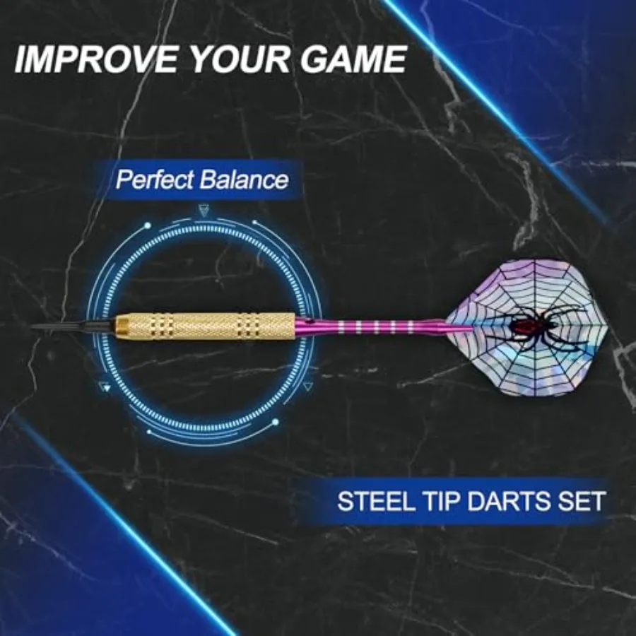 18 piezas de dardos de punta de plástico con eje de aluminio para dardos electrónicos para adultos, accesorios profesionales de punta de dardo suave de gran capacidad