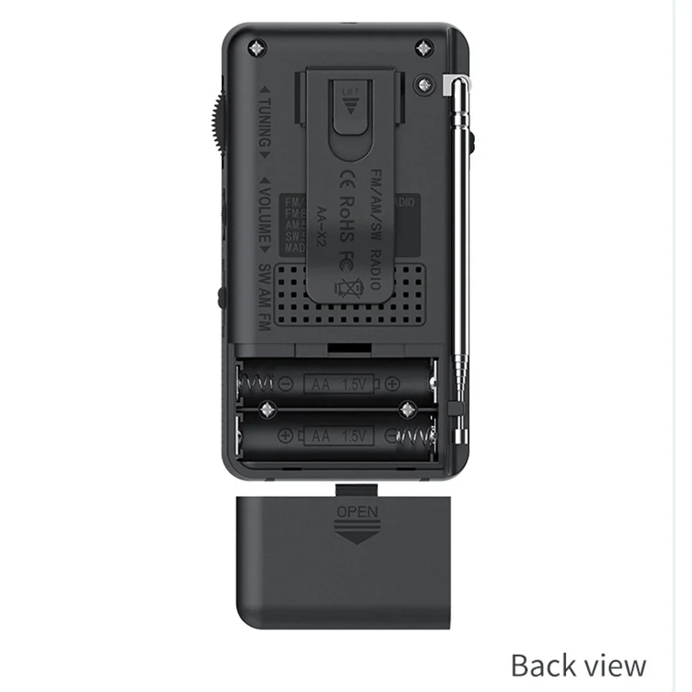 Mini Portable AM/FM/SW Radio Best Reception Longest Lasting   Radio With 3W Large Speak For Running Walking Home Soundbox