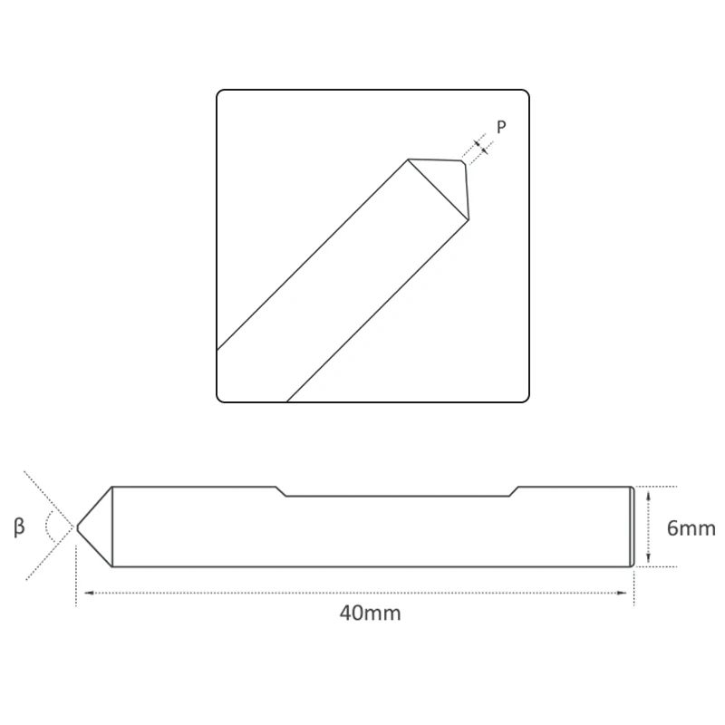 RAISE Carbide Tracer Point 80 ° 90 ° 95 ° 100 ° 105 ° Für die Schlüsselmaschine zum Kopieren von Grübchenschlüsseln – Detail 3