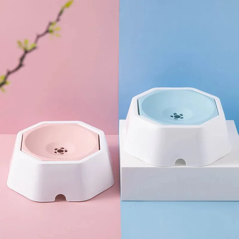 Dog Bowl Pet Floating Bowl Cat Dog Drinking Water Artifact Not Wet Mouth Cat Water Bowl Pet Automatic Water Drinker Pet Supplies