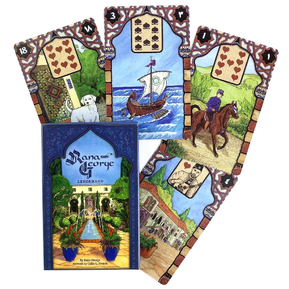 رنا جورج لينورماند أوراكل بطاقات مجلس لعبة أوراكل بطاقات التارو حفلة العرافة لعبة البوكر #5