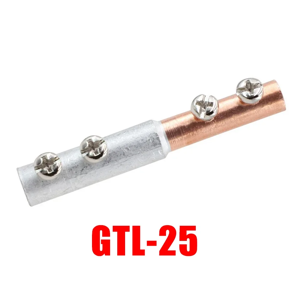 1pc GTL-16 GTL-50 Copper-aluminum Transition Joint Cable Connector Copper-aluminum Transition Connecting Pipe Electrical Parts