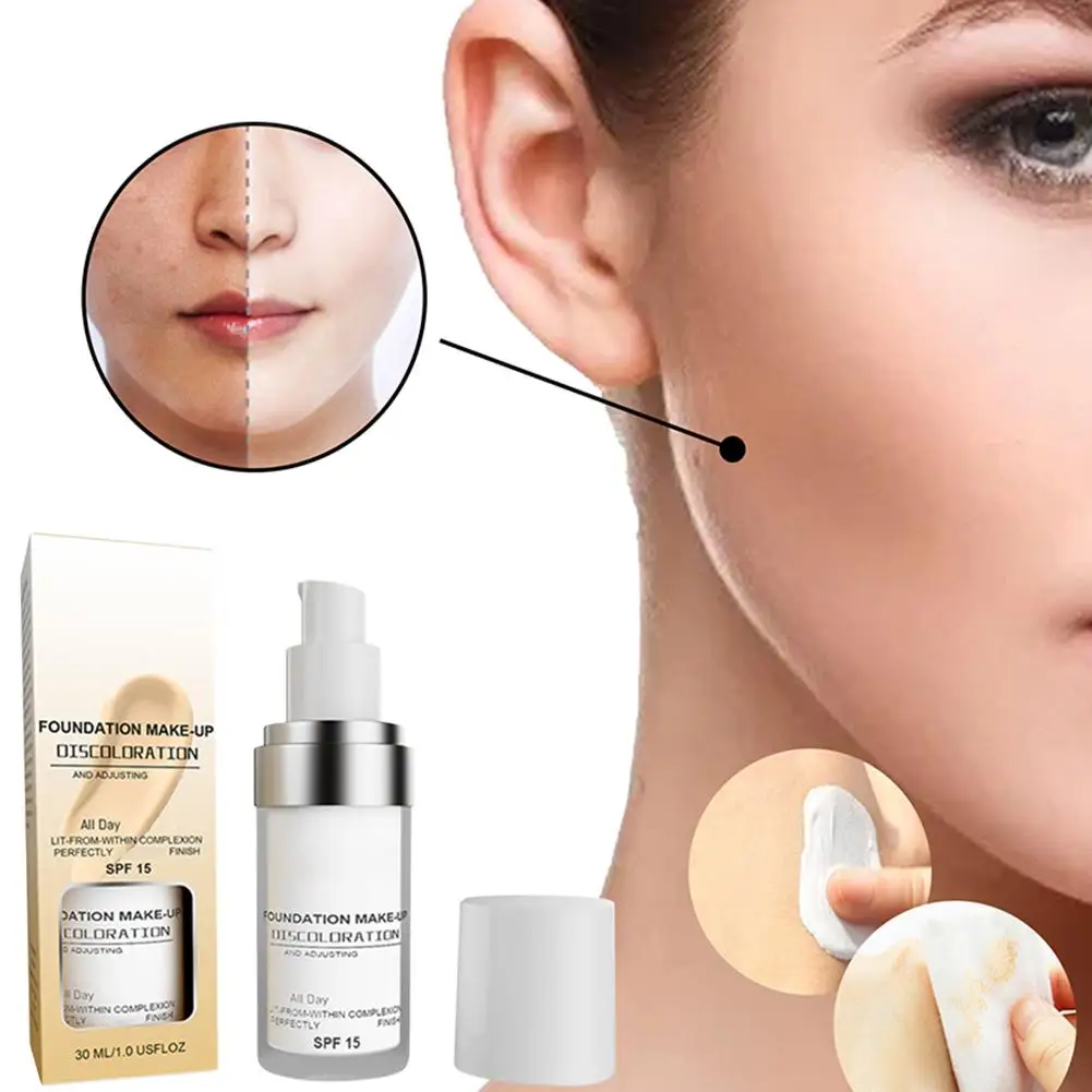 Temperature Change Liquid Foundation Concealer Moisturizing Brightening Waterproof Lasting Makeup Cosmetics Face Oil-contro M0H5