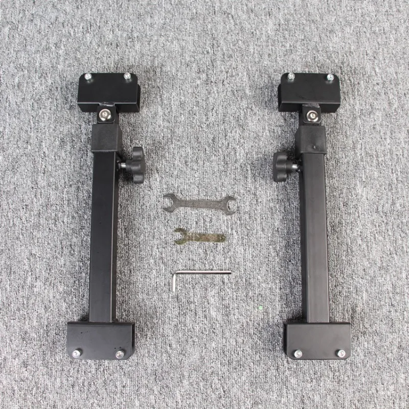 Folding racing simulation steering wheel game bracket mounting panel reinforcement for enhanced stability