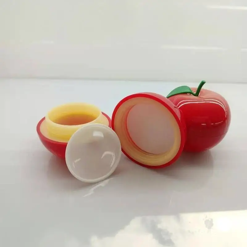 1 Stück Fruchtserie-Packung Kirsch-, Pfirsich- und Blaubeerform Kunststoff-Kosmetikbehälter Kleiner Lippenbalsam-Behälter Probenfläschchen Cremetiegel – Detail 15