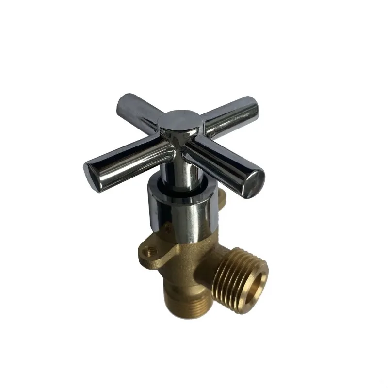 

New hotel restaurant energy-saving stove spare parts water inlet valve cross handle valve faucet cross handle triangle valve