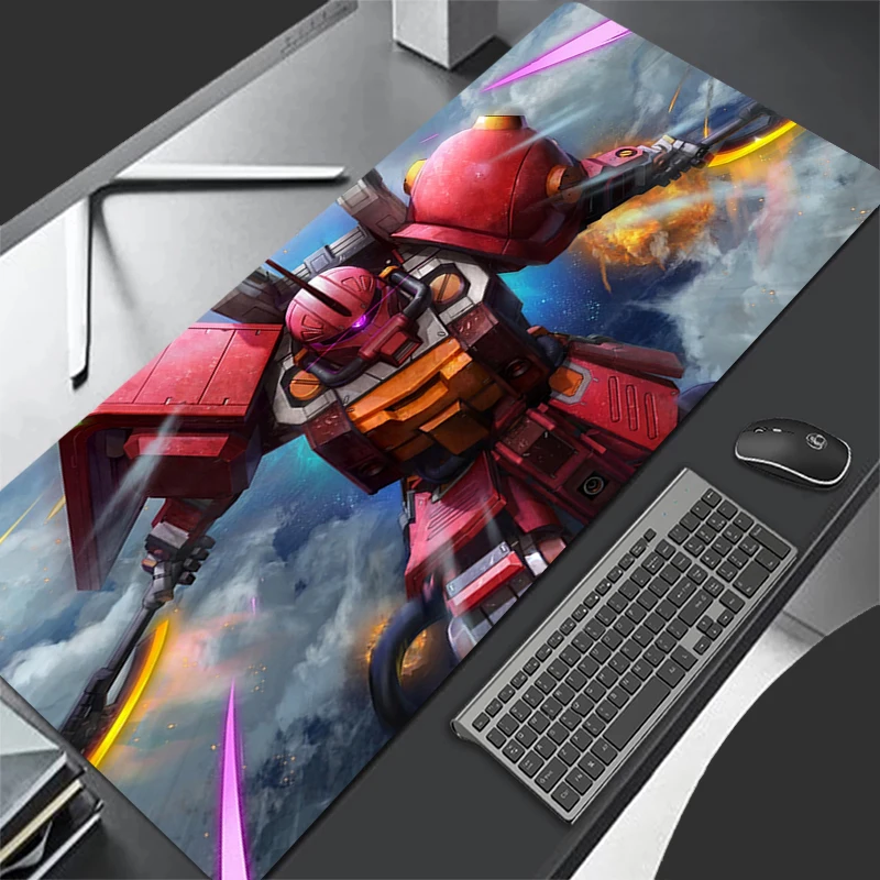 Gaming Mousepad Big Computer Mouse Pad Mechanical Warrior G-gundam Z-zaku II Natural Non-Slip Rubber Lock Edge Mini Pc Mouse Mat