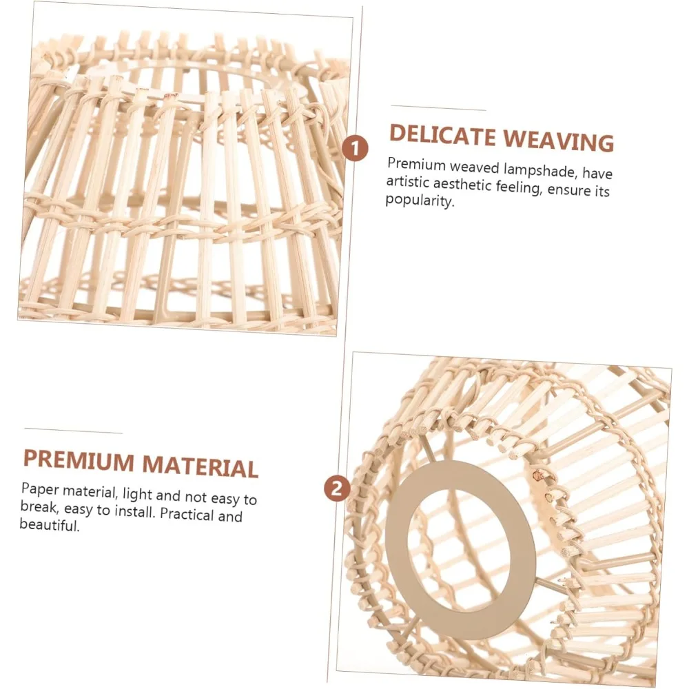 Chinese Wicker Rattan Wave Pendant Light modern Rustic Art Hanging Lamp Living Room Dining Room Balcony Home Decor Light Fixture