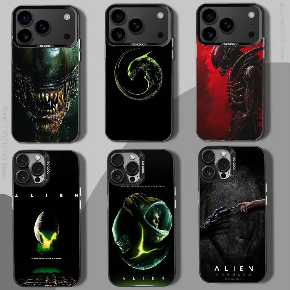 

AlienS movie Xenomorph-es Phone Case For iPhone 12,16,11,14,13,17,15,E,Max,Plus,Air,Pro,Mini black Shockproof IMD Hard