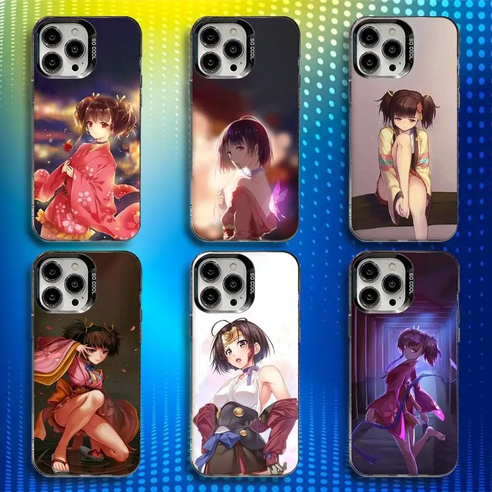 

K-Koutetsujou Mumei Anime Phone Case For iPhone 16,15,14,13,12,11,Mini,Pro,SE,MAX White Matte Shockproof Cover