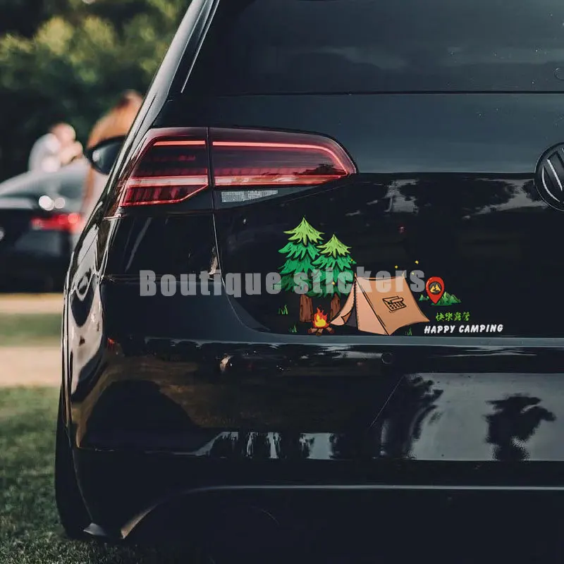 Car Personality Creative Outdoor Camping Car Stickers Off-road RV Camping Mountain Climbing Travel Adventure Decoration Stickers