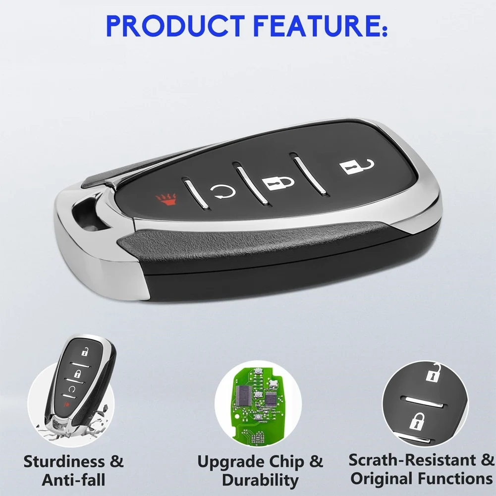 Key Fob รถ Keyless Entry รีโมทคอนโทรลสําหรับ Chevy Bolt Equinox Trax Sonic โวลต์เปลี่ยน HYQ4AA 13529664 13508767