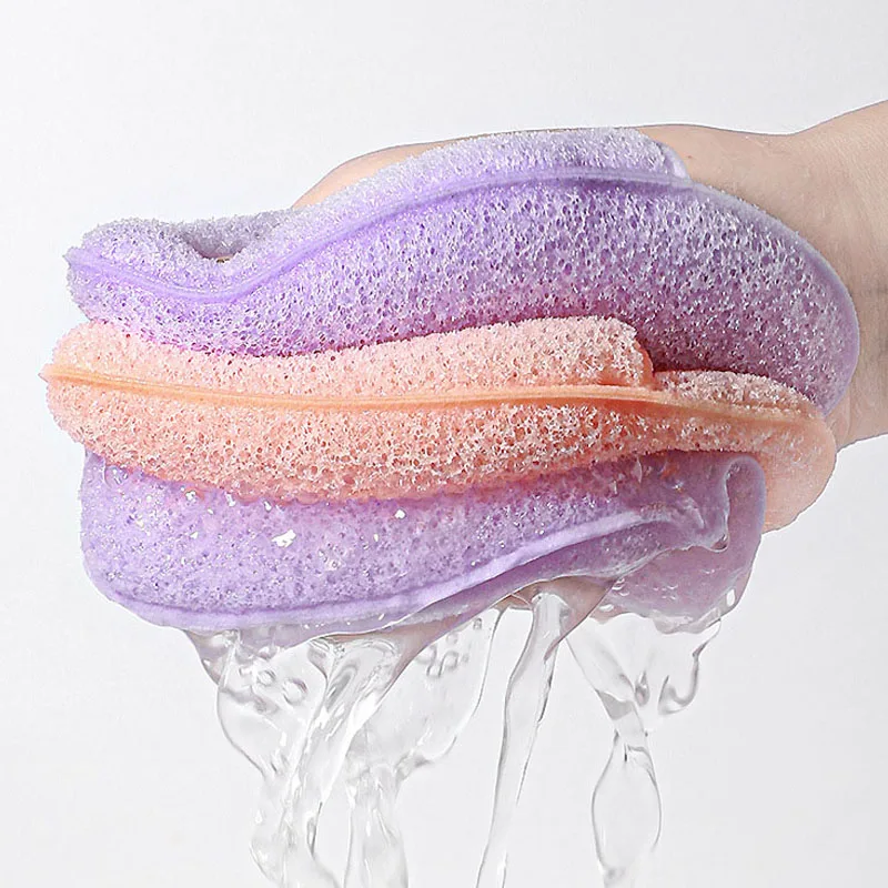 4/8/16pcs Facial Wash Puff Glove Style Face Care Puff Washing Cleaning Make Up Sponge Cosmetic Puffs Makeup Remover Tools