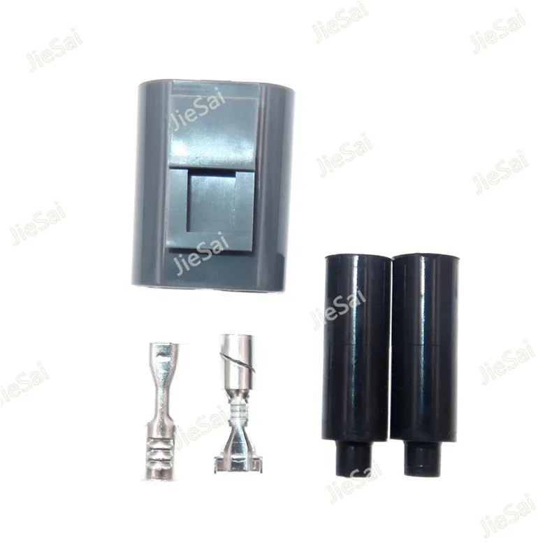 2 Pin Automotive Connector Waterproof Plug With Terminals Rubber Seal