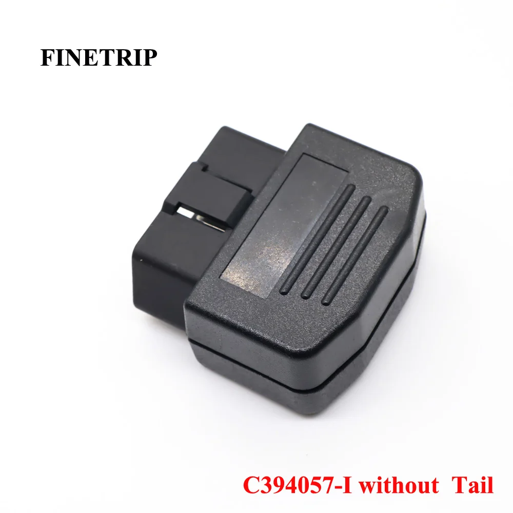 FINETRIP OBD2 L Type 16 Pin Sockets Connector Plug with Shell and Screw Male Auto Car Connector Cable Wire (Switch/PCB optional)