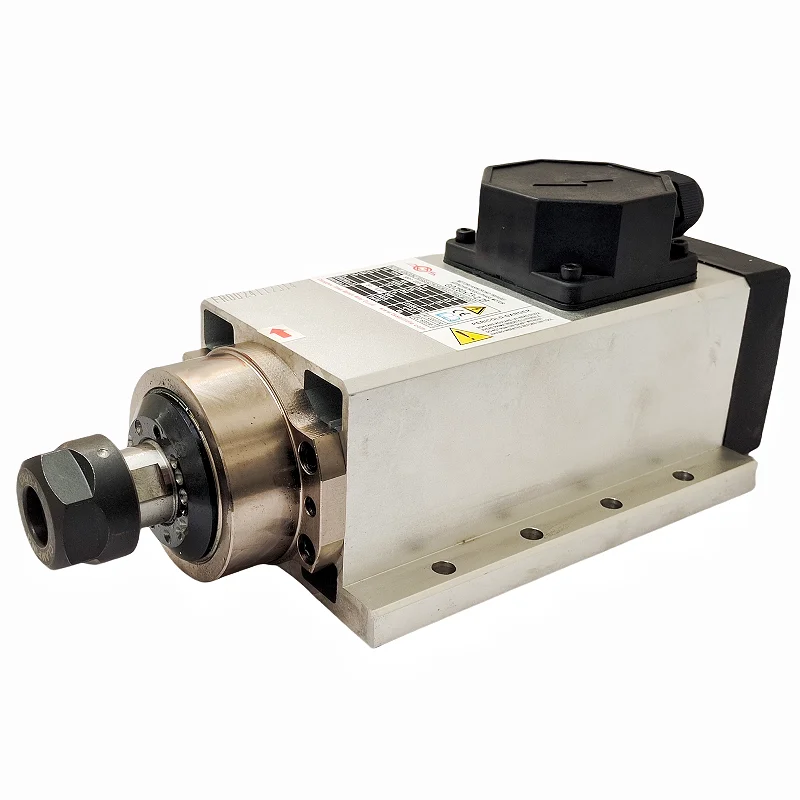 

LZ2.2kw Air Cooled Square CNC Router Machine Low High Speed 2.2kw Drilling Milling Spindle New Condition Bearing Spindle Motor