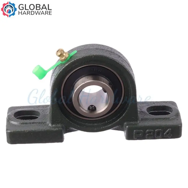 

UCP204 20mm bore double bolt ball bearing pad, self-aligning bearing shaft support seat