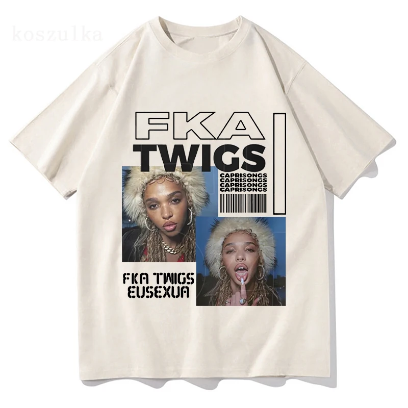 FKA twigs EUSEXUA Double Side T-Shirts Man Woman Fans Summer Gift Vintage Clothes Aesthetic Streetwear Harajuku Pullover Tops