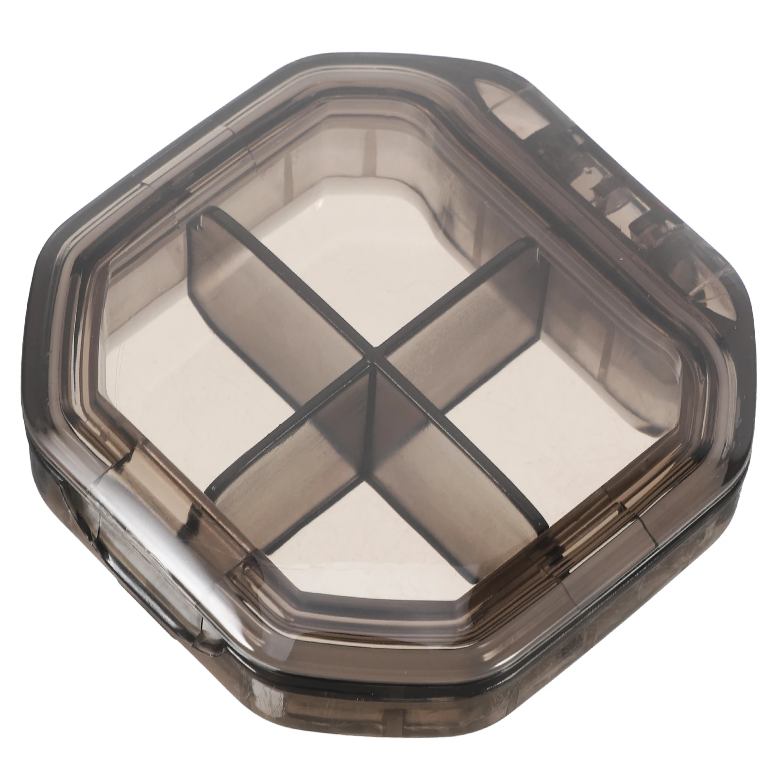 

Weekly Pill Organizer Portable Airtight Compartments Travel Medicine Box Small Pill Organizer Daily Reminder Gray