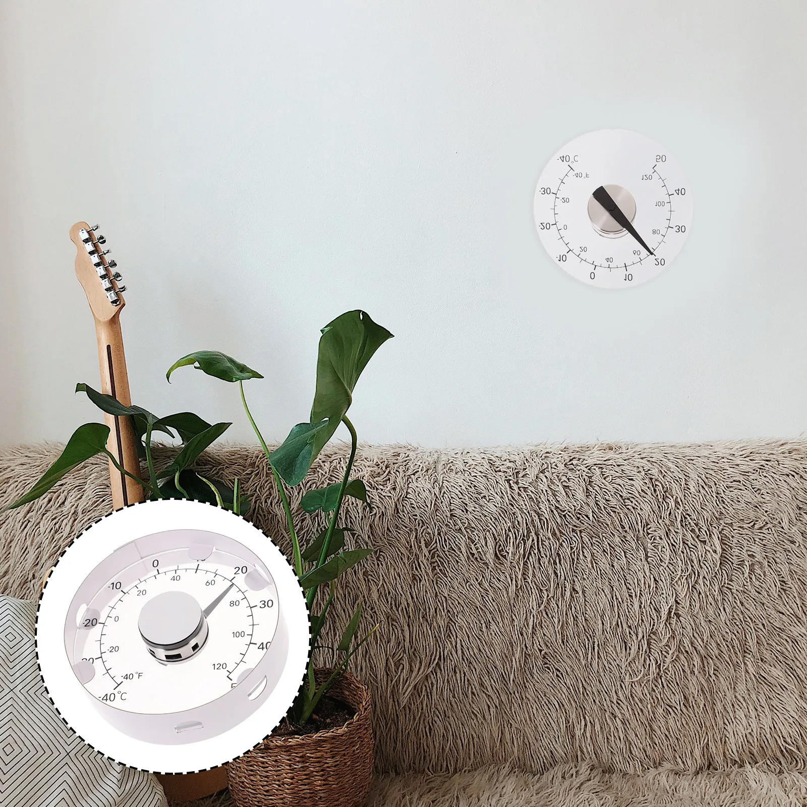 

Водонепроницаемый термометр 4,3 дюйма для окон и дверей, уличный, самоклеящийся, с круглым циферблатом, для измерения температуры в помещении, без дополнительных устройств