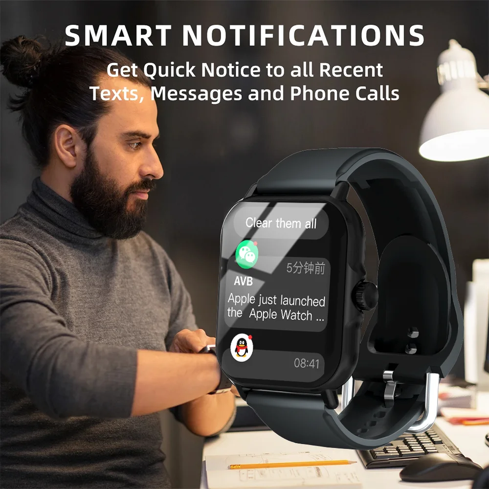 LAXASFIT Smartwatch Bluetooth Talk Custom Dial 100+ Спортивные Режимы Heart Rate Monitor Мода Smartwatch Мужчины Женщины Праздничный Подарок
