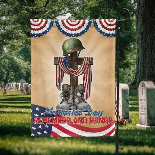 Memorial Day Remember and Honor Veteran Flag Graden Flag UUI GGX