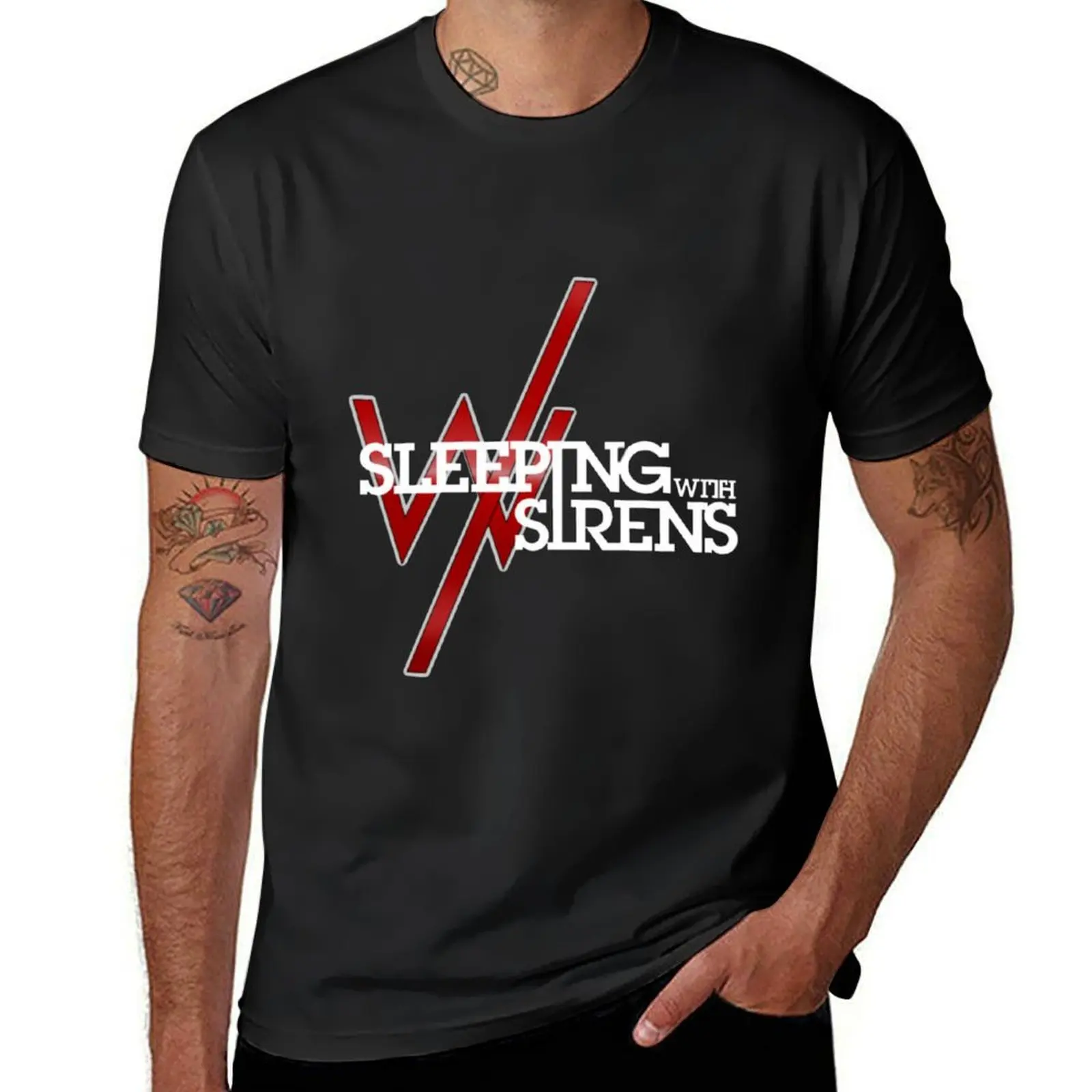

Футболка Sleeping With Sirens Concert, топы, рубашки, винтажная футболка с рисунком, винтажная футболка для мужчин