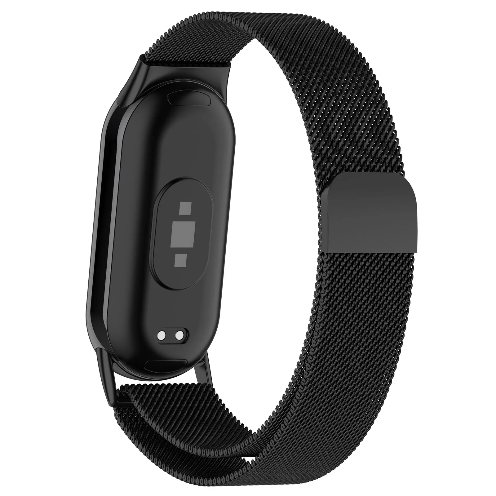 สำหรับ Xiaomi band 8สายสแตนเลสสายนาฬิกาแม่เหล็กสวมใส่สบายสร้อยข้อมือสไตล์ธุรกิจ