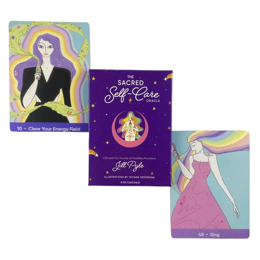 The Care Yourself Oracle Cards Divination Deck English Versions Edition Tarot Board Playing Table Games For Party