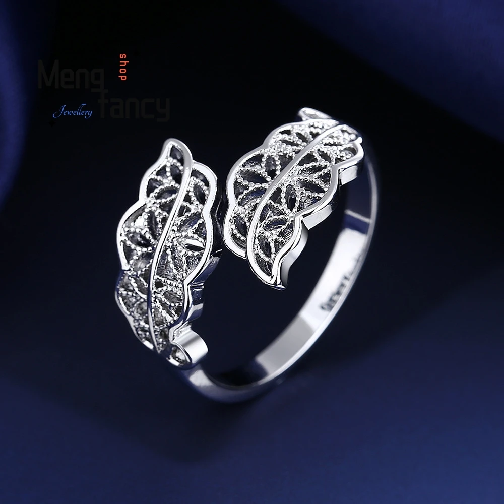 

A Fashionable And Simple Leaf-shaped Women's Loose-fitting Ring Fashion Exquisite Jewelry Handicraft Best Selling Elegant Luxury