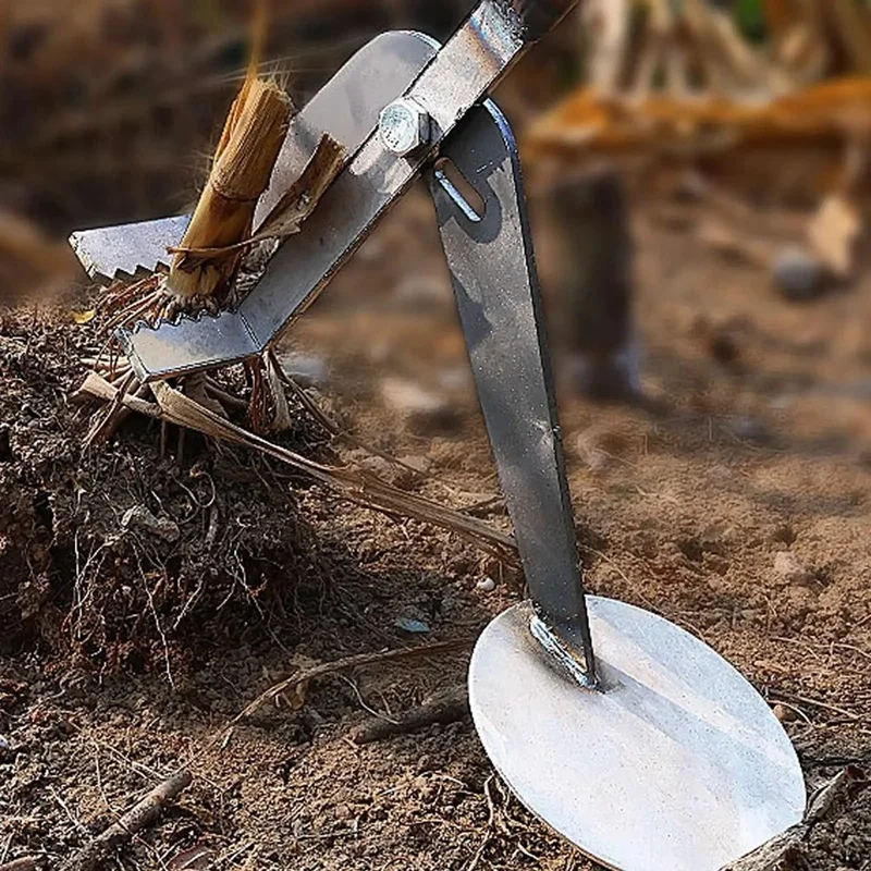 Heavy Duty Root Remover Garden Tool Designed for Manual Removal of Garden Weeds, Corn Stalks and Soybean Stalks-AT35