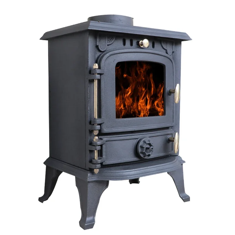 Freestanding Low Noise Heating Stove Fireplace for Guest Room and Office Fireplace