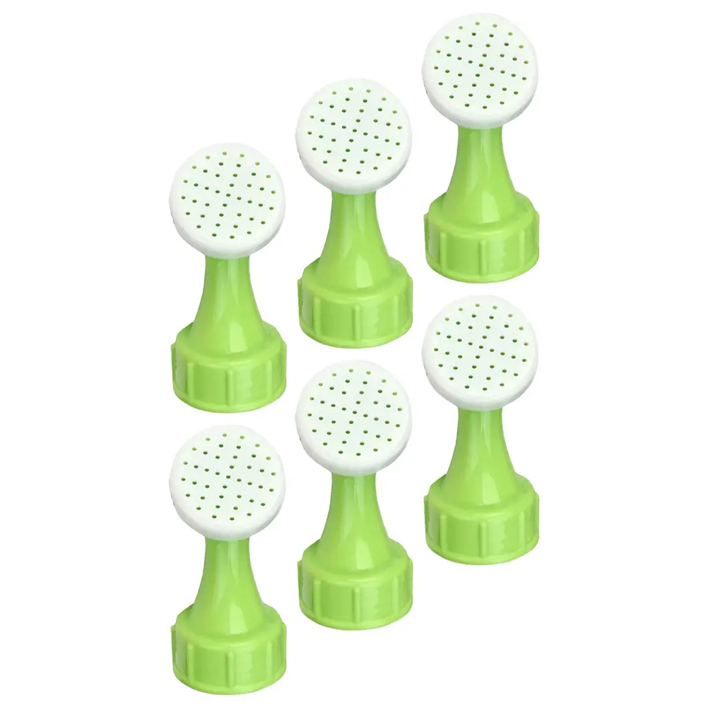 6 шт. пластиковые банки с водой, разбрызгивающие колпачки, регулируемая головка распылителя для выращивания цветочных растений, ровный распределение воды, садовый инструмент