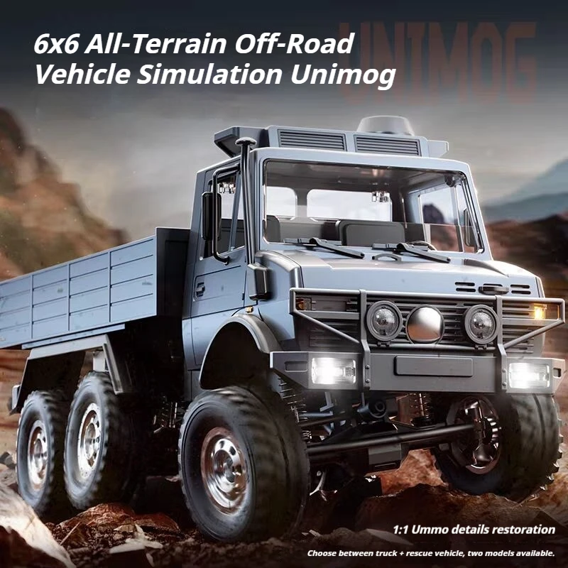 

New Jjrc C8823 Rc Off Road Remote Control Vehicle 1:18 Unimog Six Wheel Drive Full Scale Climbing Vehicle Adult Toy Gift