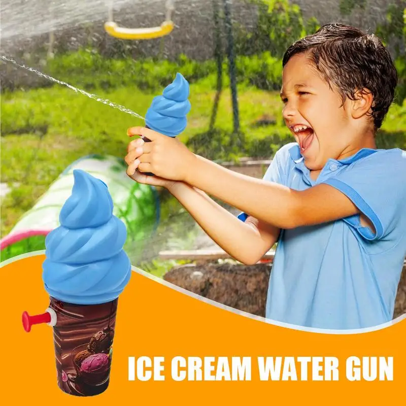 Water Squirter ที่สมจริง Ice Cream Water Squirter สําหรับเด็ก LeakProof ขนาดใหญ่ความจุต่อสู้เล่นของเล่น Interactive Prank Beach