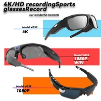 Gafas inteligentes 4K HD FPV, cámara WIFI, grabación de vídeo de 1080P, Mini cámara corporal inalámbrica, Vlogging POV, deportes de acción, motocicleta y ciclismo