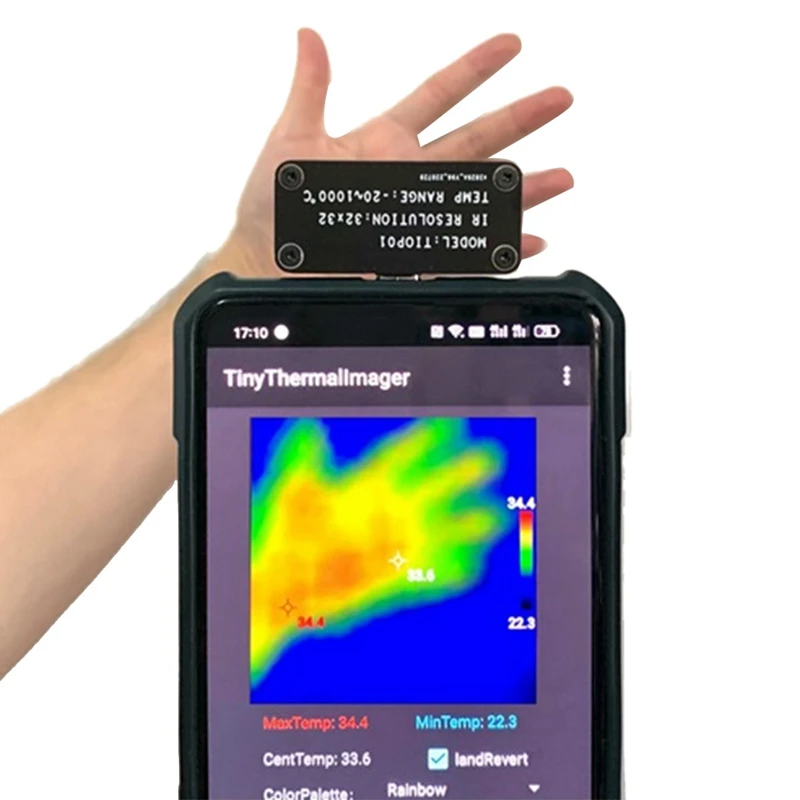 Imagem -05 - External Infrared Imaging Device Tiny Thermal-imaging Câmera para Android Mobile Phone