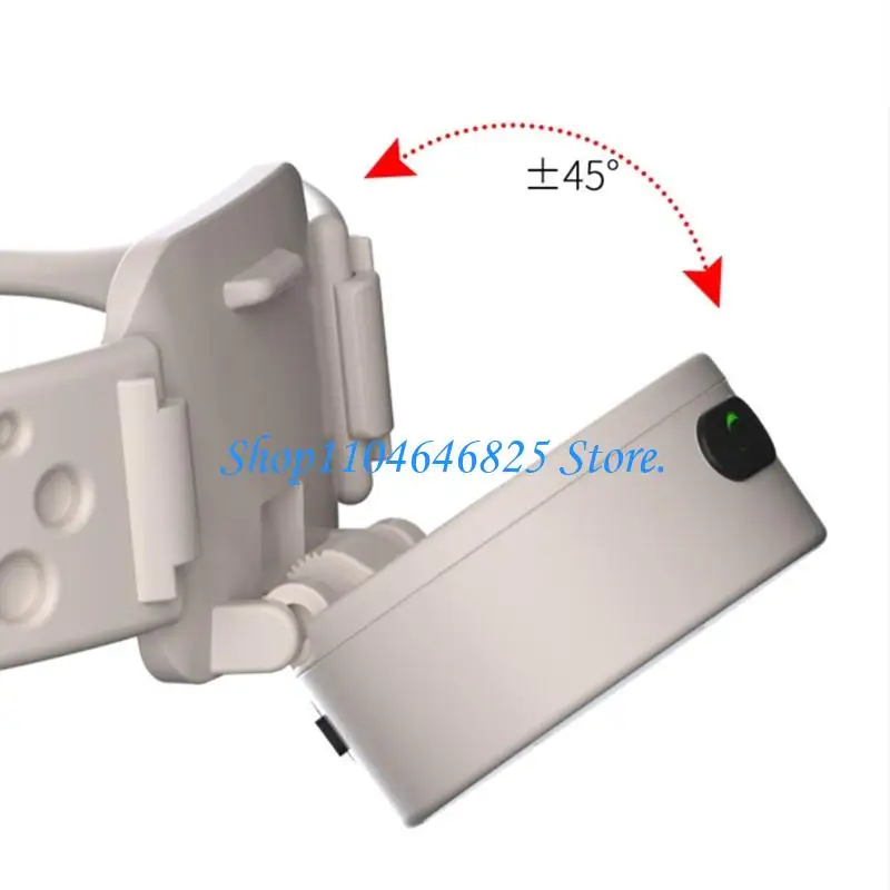 Rechargeable LED Headlamp with Adjustable Strap 5 Lighting Modes Plastic Texture Suitable for Night Activities Camping