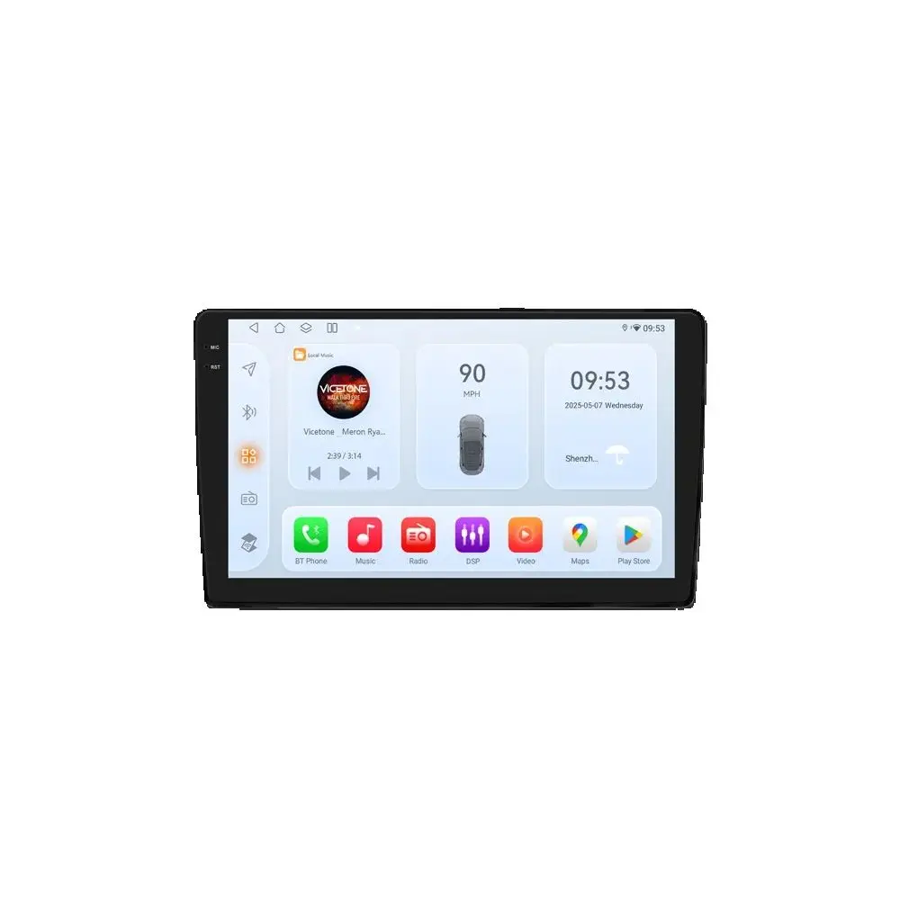 Hizpo 2din 9-Inch Android13 Autoradio Voor Audi A4 B8 B7 B6 S4 Rs4 2000 - 2009 Seat Exeo Bt 4G Dsp Rds Carplay Gps Navigatie - afbeelding 2
