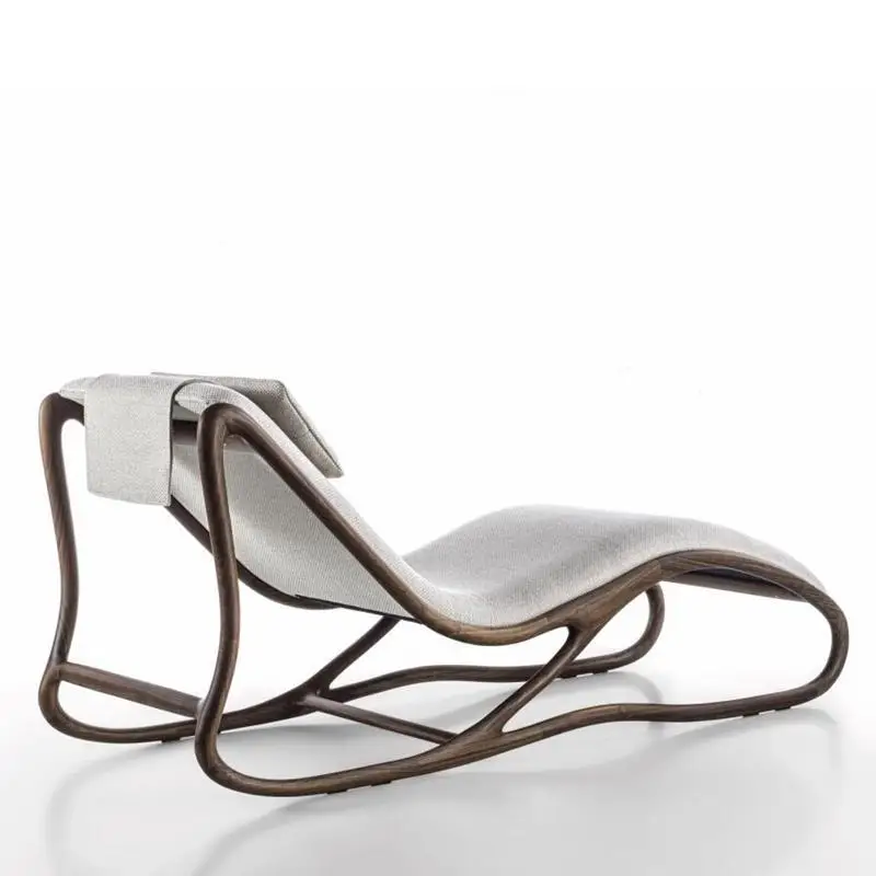 

North American black walnut new Chinese leisure chair, Song-style aesthetic Italian light luxury sofa chair recliner solid wood